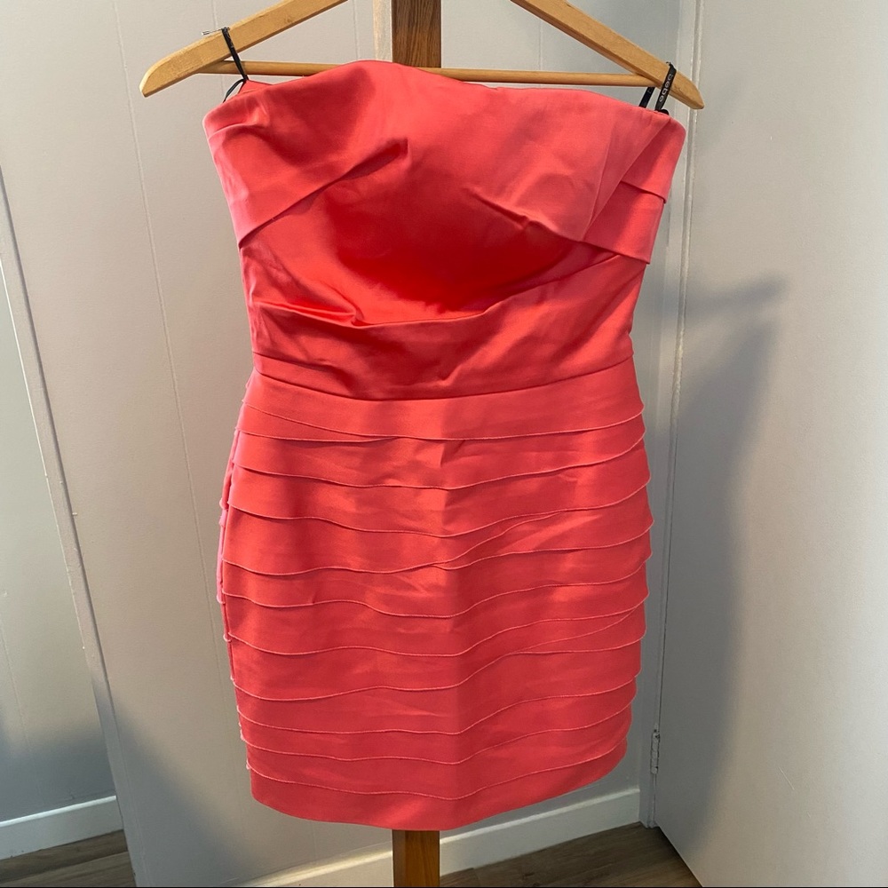 Bebe Peach Cocktail Dress